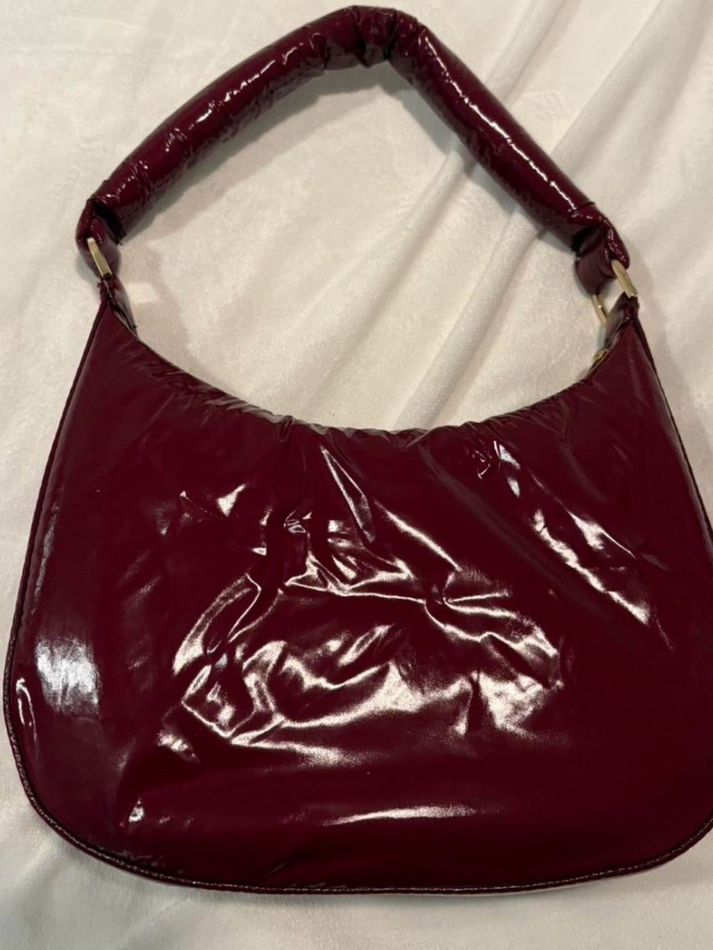 Xhilaration Patent Leather Red Shoulder Bag Purse Gently Worn